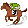 경마 Emoji 🏇 image - Emojidex style
