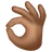 Ok Hand: Medium-Dark Skin Tone