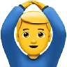 Man Gesturing Ok Emoji 🙆‍♂️ image - Apple style