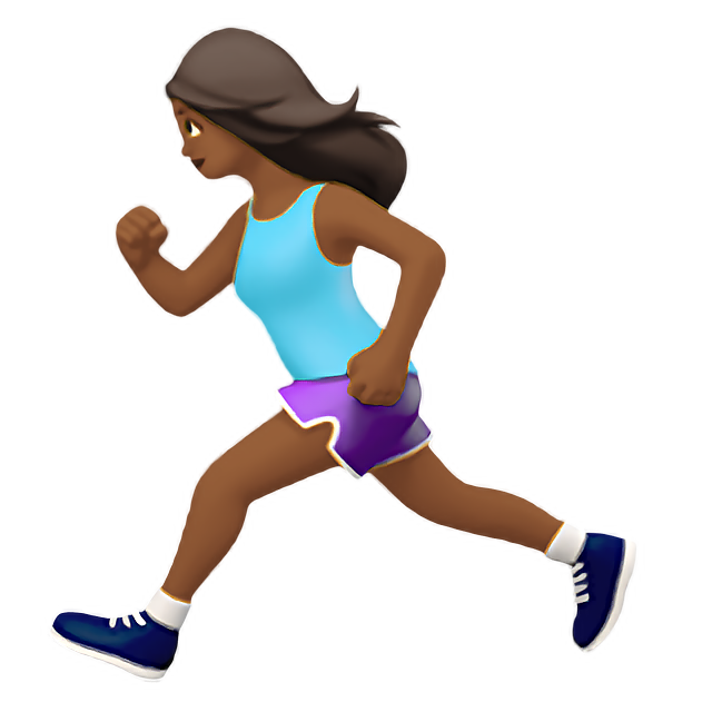 Woman Running: Medium-Dark Skin Tone
