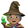 Woman Mage: Medium Skin Tone Emoji 🧙🏽‍♀️ image - Apple style