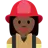 Woman Firefighter: Dark Skin Tone