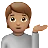 Person Tipping Hand: Medium Skin Tone