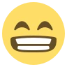 미소 짓는 얼굴로 웃기는 얼굴 Emoji 😁 image - EmojiTwo style