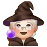 Woman Mage: Light Skin Tone Emoji 🧙🏻‍♀️ image - Samsung style