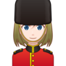 Woman Guard: Light Skin Tone Emoji 💂🏻‍♀️ image - Emojidex style