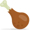 家禽の足 Emoji 🍗 image - Skype style