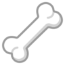 Emoji osso 🦴 image - Microsoft Classic 2D style
