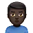 Man Pouting: Dark Skin Tone