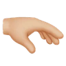 Palm Down Hand: Medium-Light Skin Tone Emoji 🫳🏼 image - Huawei Harmony OS style