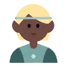 Elf: Dark Skin Tone Emoji 🧝🏿 image - Tossface style