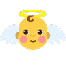 Petit ange auréolé Emoji 👼 image - Skype style