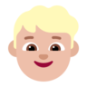 Boy: Medium-Light Skin Tone Emoji 👦🏼 image - Microsoft Classic 2D style
