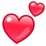 Emoji Két szív 💕 image - Emojidex style