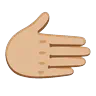 Rightwards Hand: Medium-Light Skin Tone Emoji 🫱🏼 image - Google Noto Color Animated style