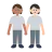 People Holding Hands: Medium Skin Tone, Light Skin Tone