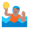 Person Playing Water Polo: Medium Skin Tone Emoji 🤽🏽 image - Microsoft Classic 2D style