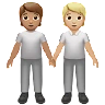 People Holding Hands: Medium Skin Tone, Medium-Light Skin Tone Emoji 🧑🏽‍🤝‍🧑🏼 image - Apple style
