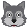 ウルフフェイス Emoji 🐺 image - Skype style