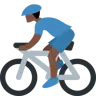 Man Biking: Dark Skin Tone Emoji 🚴🏿‍♂️ image - Twitter / X (Twemoji) style