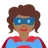 Woman Superhero: Medium-Dark Skin Tone