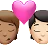 Kiss: Person, Person, Medium Skin Tone, Light Skin Tone