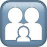 Family: Man, Woman, Boy Emoji 👨‍👩‍👦 image - Apple style