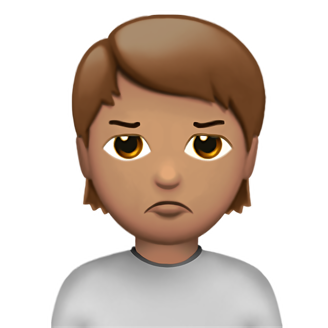 Person Pouting: Medium Skin Tone