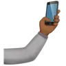 Selfie: Medium-Dark Skin Tone Emoji 🤳🏾 image - Apple style