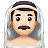 Man With Veil: Light Skin Tone