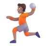 Person Playing Handball: Medium Skin Tone Emoji 🤾🏽 image - Microsoft 3D Fluent style