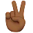 Victory Hand: Medium-Dark Skin Tone