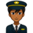 Man Pilot: Medium-Dark Skin Tone