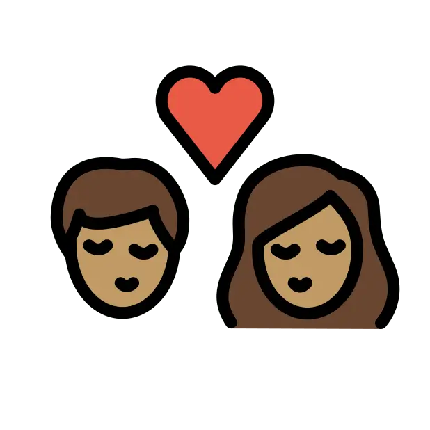 ππ½ - Kiss: Medium Skin Tone Emoji meaning, copy and paste emoticon ...