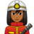 Man Firefighter: Medium-Dark Skin Tone
