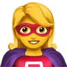 Woman Superhero Emoji 🦸‍♀️ image - Apple style