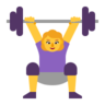 Woman Lifting Weights Emoji 🏋️‍♀️ image - Microsoft Classic 2D style