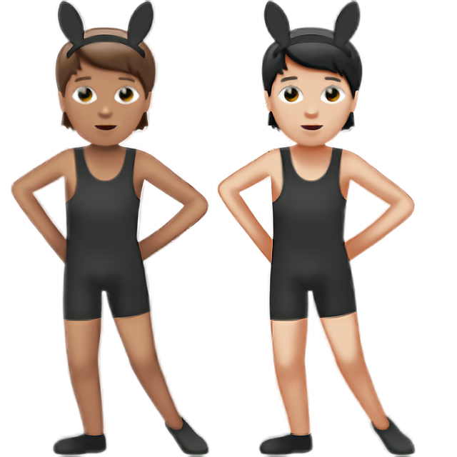 People With Bunny Ears: Medium Skin Tone, Light Skin Tone