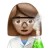 Woman Scientist: Medium Skin Tone