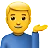 Man Tipping Hand