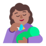 Woman Feeding Baby: Medium Skin Tone Emoji 👩🏽‍🍼 image - Microsoft Classic 2D style