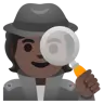 Detective: Dark Skin Tone Emoji 🕵🏿 image - Google Noto Color style