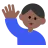Man Raising Hand: Medium-Dark Skin Tone