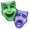 Performing Arts Emoji 🎭 image - WhatsApp style