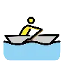 Man Rowing Boat Emoji 🚣‍♂️ image - OpenMoji style