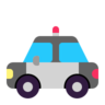 Carro de polícia Emoji 🚓 image - Microsoft Classic 2D style