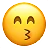 Kissing Face With Smiling Eyes