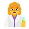 Woman Scientist Emoji 👩‍🔬 image - Microsoft Classic 2D style