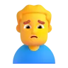 Man Frowning Emoji 🙍‍♂️ image - Microsoft 3D Fluent style