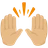 Raising Hands: Medium-Light Skin Tone